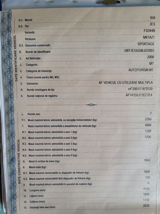 Vând Kia Sportage 2.0crdi 140cp 2008 4x4