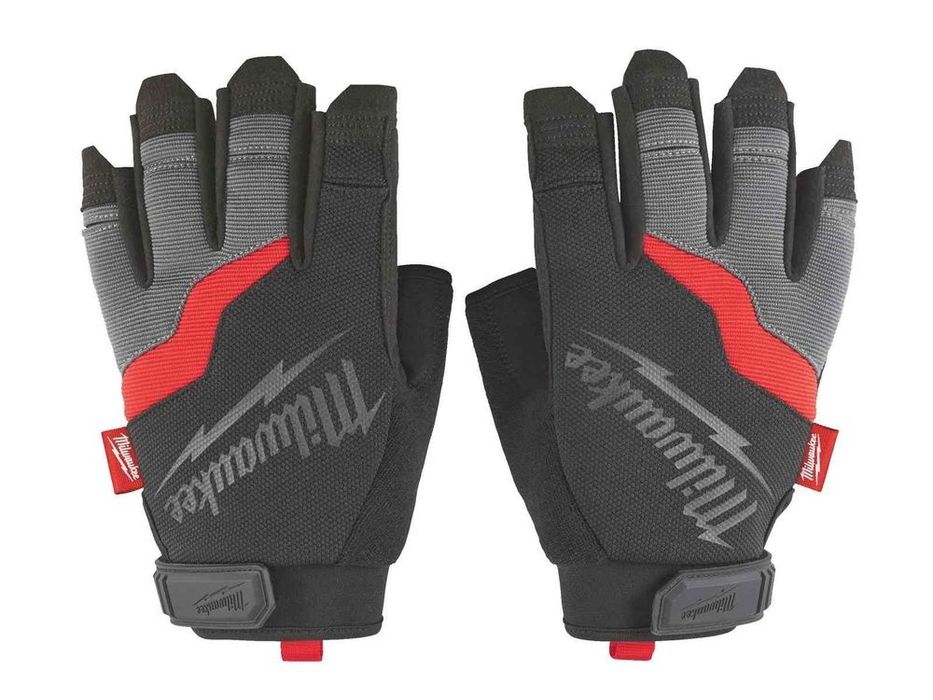 Manusi protectie Milwaukee, marimea 10/XL, usoare, permeabile, material respirabil, inchidere cu scai