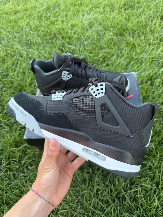 Jordan 4 Black Canvas