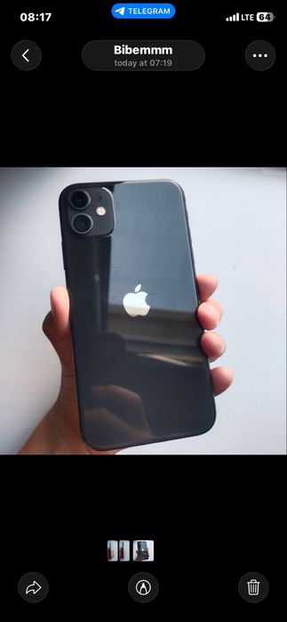 Iphone 11 128 gb truton face id hammasi ishlaydi batere usuliniy