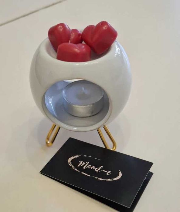 Set arzator si ceara parfumata pentru aromaterapie