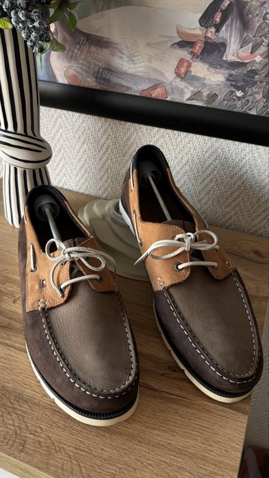 Мъжки кожени мокасини Tommy Hilfiger Номер 48