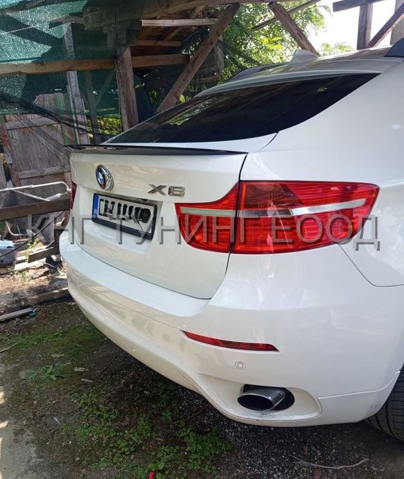 М Лип спойлер за багажник бмв х6 е71 / bmw x6 e71 spoiler M / добавка