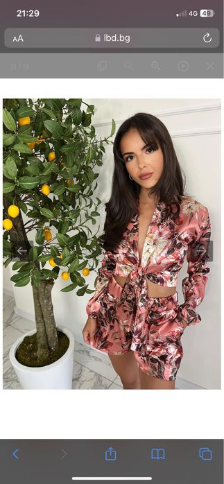 Сатенен комплект за лятото