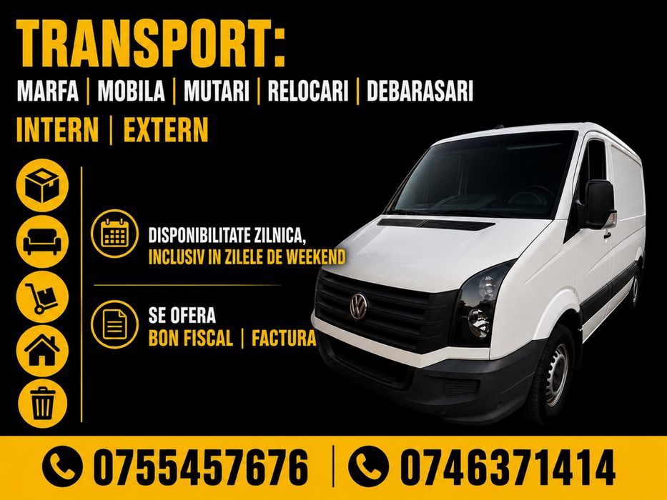 Transport: Marfa | Mobila | Mutari | Relocari | Debarasari - Intern | Extern