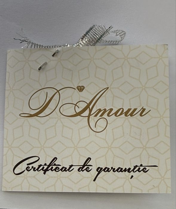 Pandantiv Aur 14K D'Amour NOU - Inimă cu pietre (Cadou Ideal)