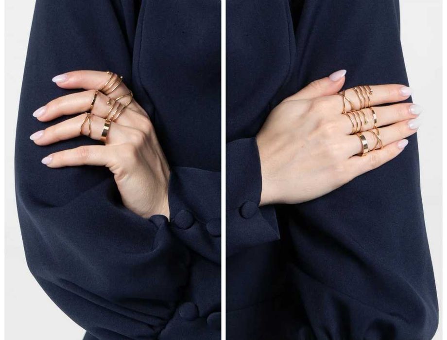 Набор колец бижутерия.