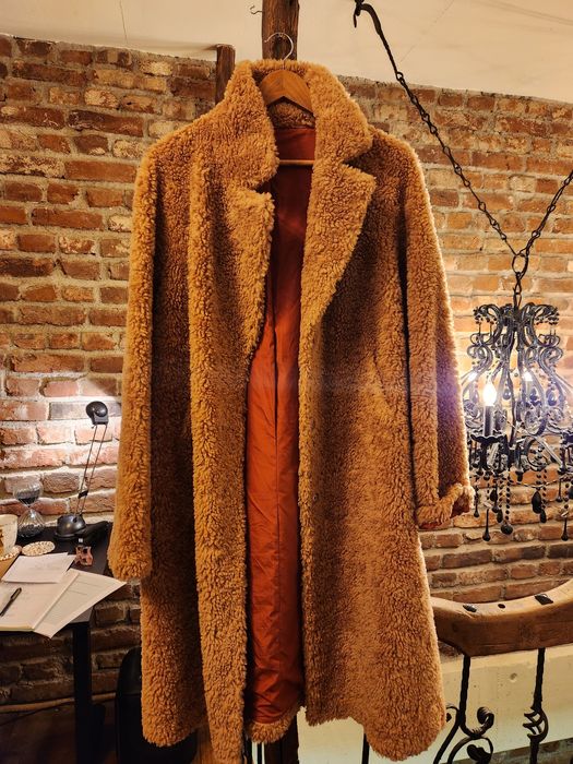 Палто от естествена вълна Лама