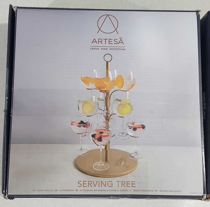 Suport pentru servire etajat Artesa,oțel inoxidabil,54 cm, fara pahare