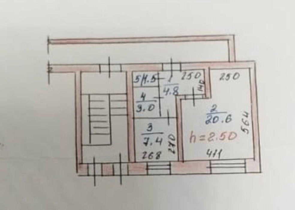 Продается 1 ком 6.5млн