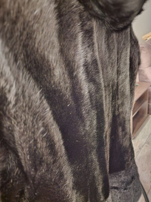 Норковая шуба черная