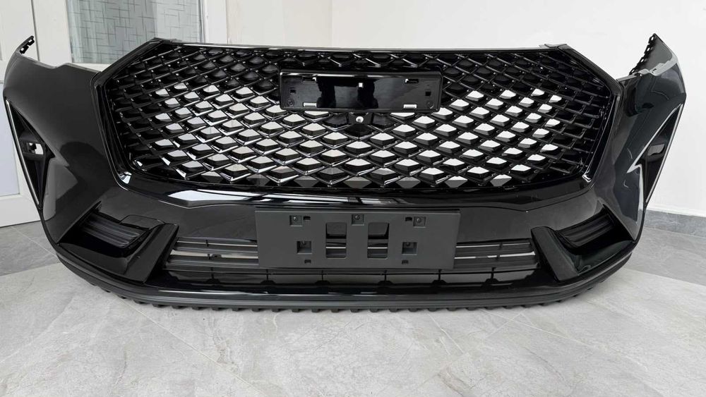 Передний бампер Haval H6 (3 rest) Black