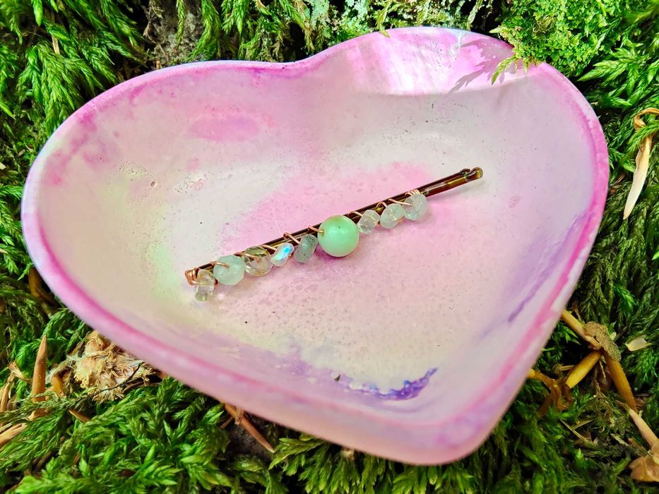 Agrafe pentru păr cu cristale naturale