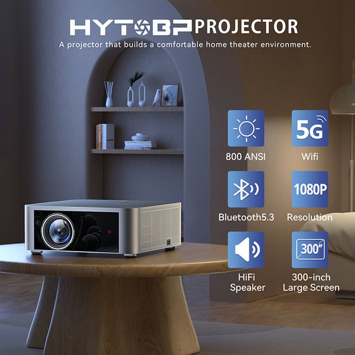 До 300’’ страхотен качествен прожектор за домашно кино HYTOBP Y6