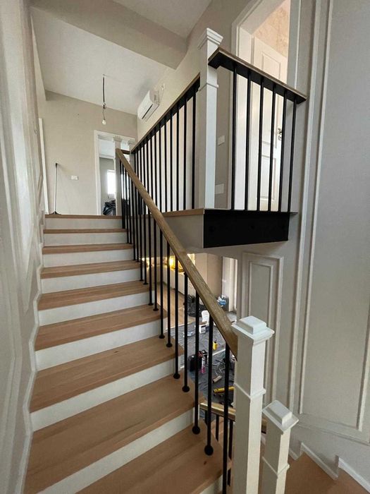 Scări lemn (pe beton sau metal)