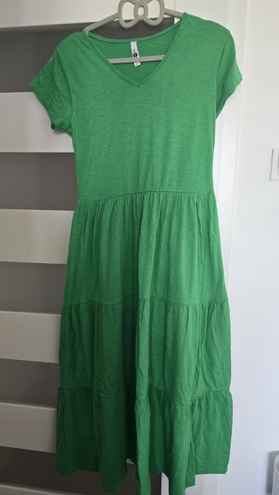 Rochie bumbac verde Takko