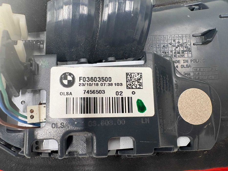 Ляв вътрешен стоп БМВ Ф20 Фейслифт Затъмнен Black Line