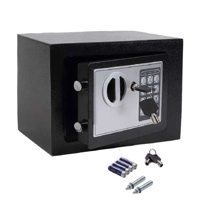 Електронен сейф с кодова клавиатура и резервен механичен ключ – 4.6L,