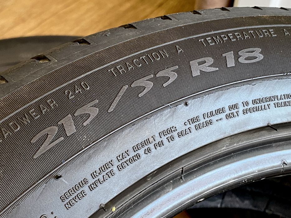 Шины Michelin 215/55/18.
