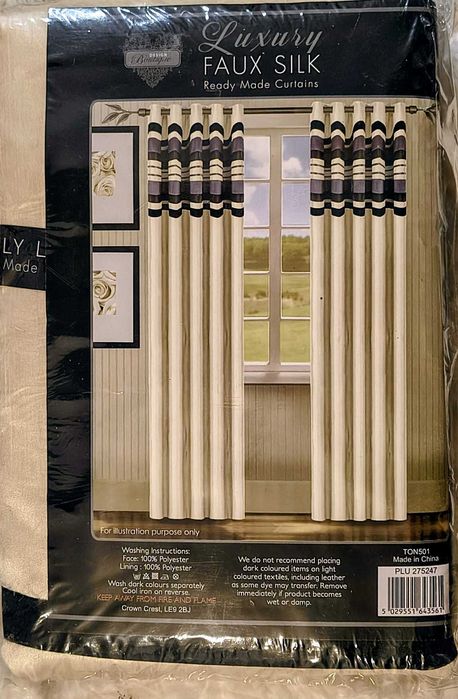 LUX ȘI ELEGANȚĂ PENTRU CASA TA! Set Draperii „Luxury Faux Silk” – NOI, SIGILATE!