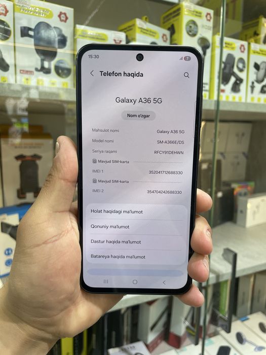 Samsung A36 5g 8/256 gb yangii