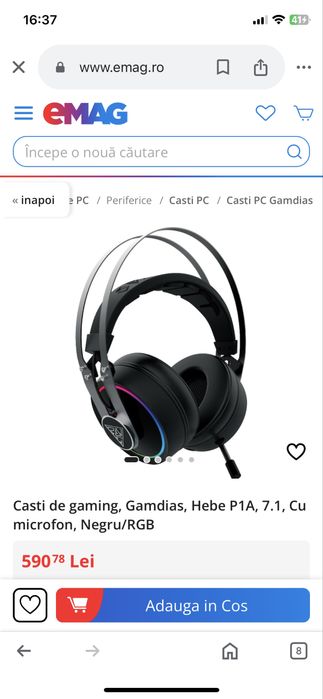 Casti Gaming Gamdias RGB