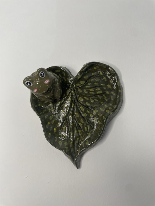 Tăviță decorativă handmade cu broscuță