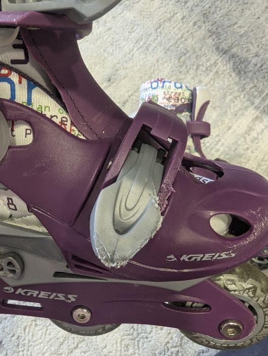 Детские ролики, размер увеличивается