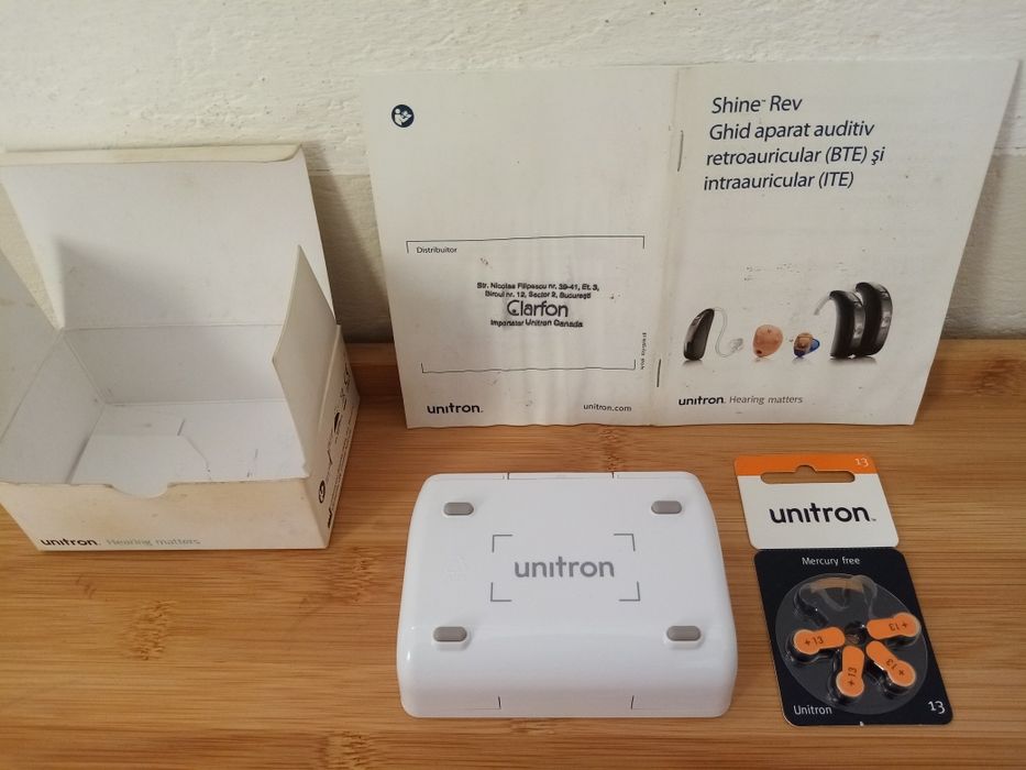 Unitron Shine Rev 3 S - Aparat medical auditiv. Oliva. Casca. Nou.
