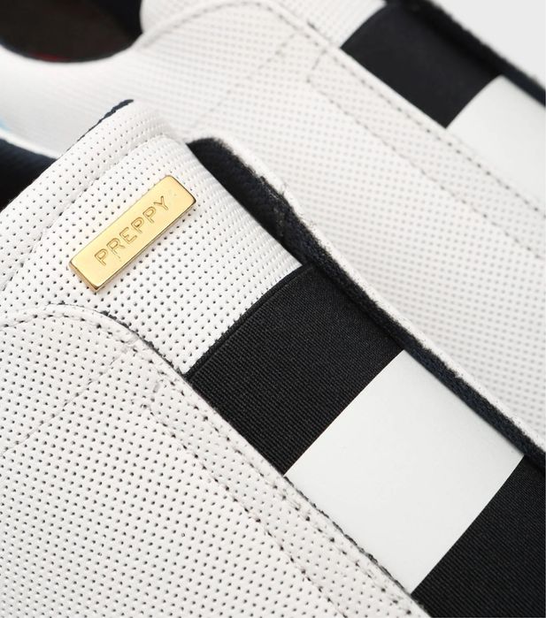 Кожанные сникеры Preppy