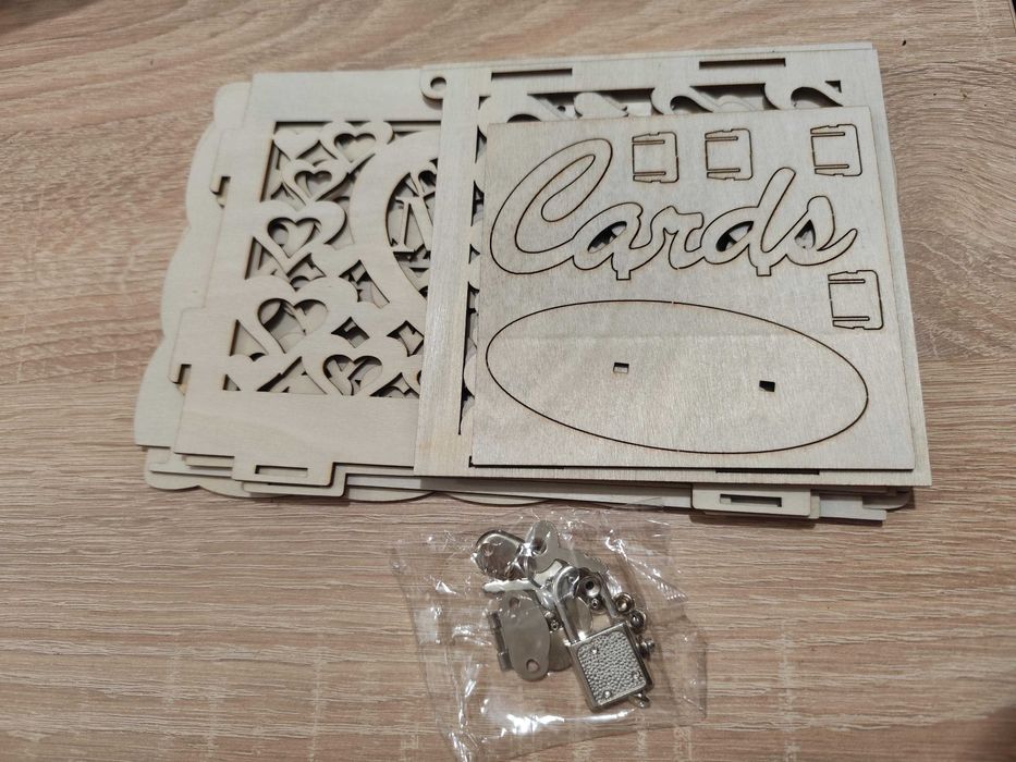 Елегантна булчинска сватбена слобяема кутия за пликове за сватба парти