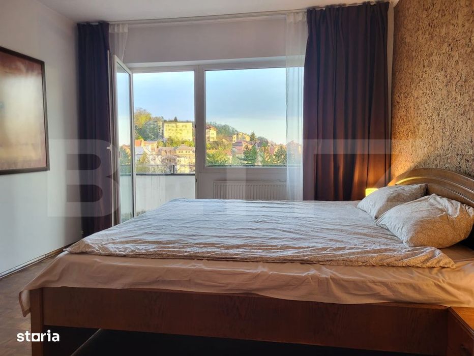 Apartament 2 camere | Ultracentral | 2 balcoane | Complet mobilat si u