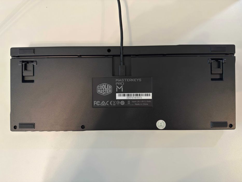 Механична клавиатура Cooler Master MasterKeys Pro M White LED с Cherry MX Brown суичове