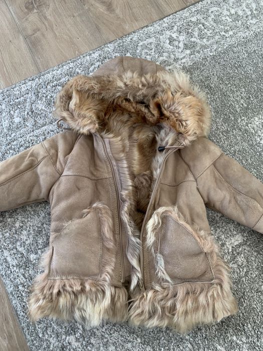 Детско яке от еко кожа, топло и удобно