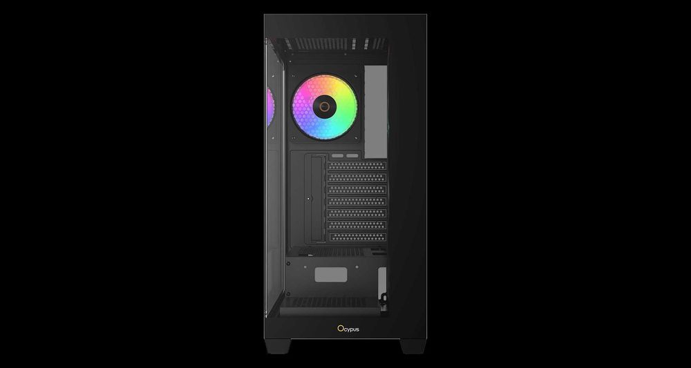 Корпус Ocypus Gamma C72 BK ARGB ATX/mATX/ITX 3xUSB