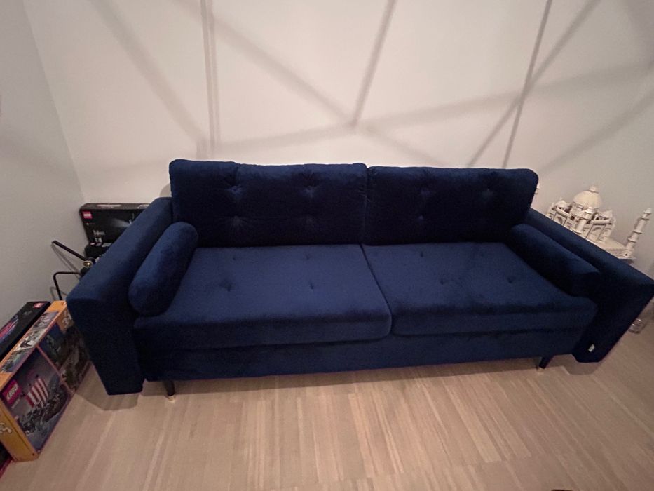 Vanzare canapea extensibila 3 locuri Optisofa, Navy Blue