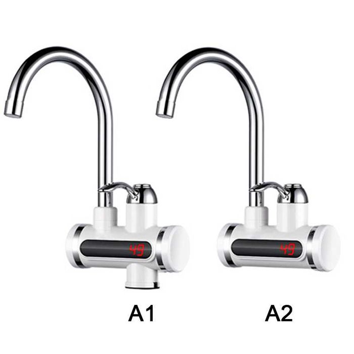 Нагревател за топла вода Смесител за мивка баня Проточен бойлер с душ