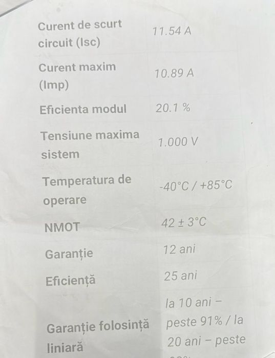 Panou fotovoltaic 450w