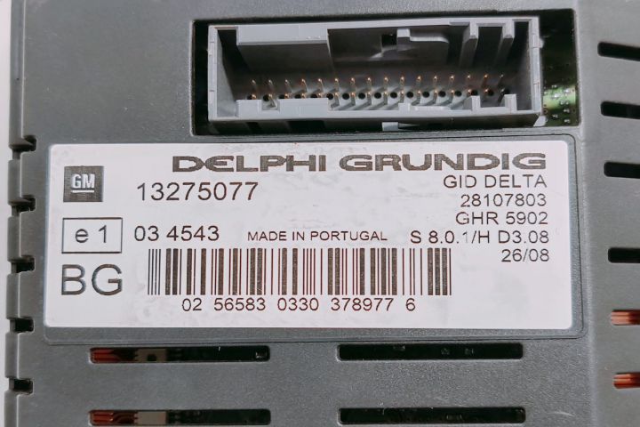 Display bord Delphi 13275077 Opel Astra H