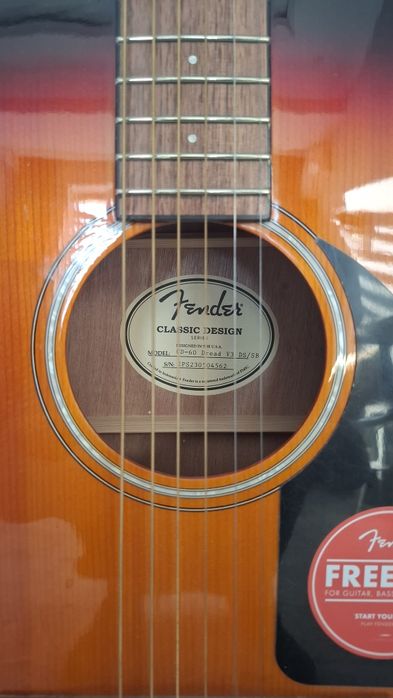 Fender CD-60, гитара акустическая