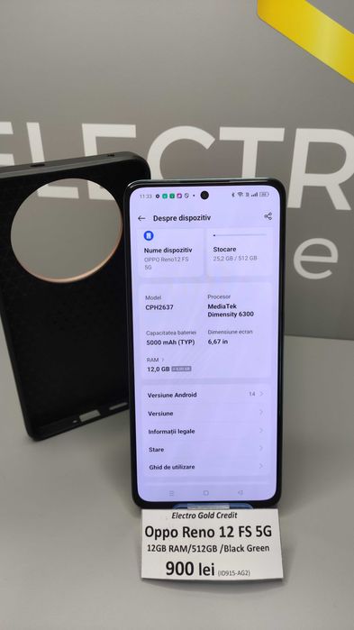 Oppo Reno 12FS 5G 12GB RAM/512GB/Black Green ID915-AG2