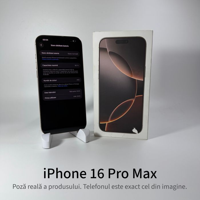 ispotmobile.ro  iPhone 16 Pro Max 256GB Desert ! Garantie 2 ani + cadou