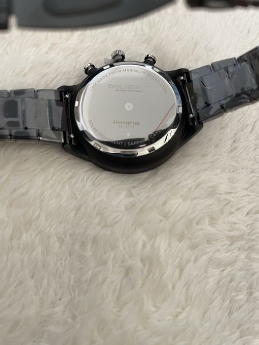 Ceas Paul Hewitt Chrono Solar Gun Metal Black (PH-W-0297) - Nou la cutie
