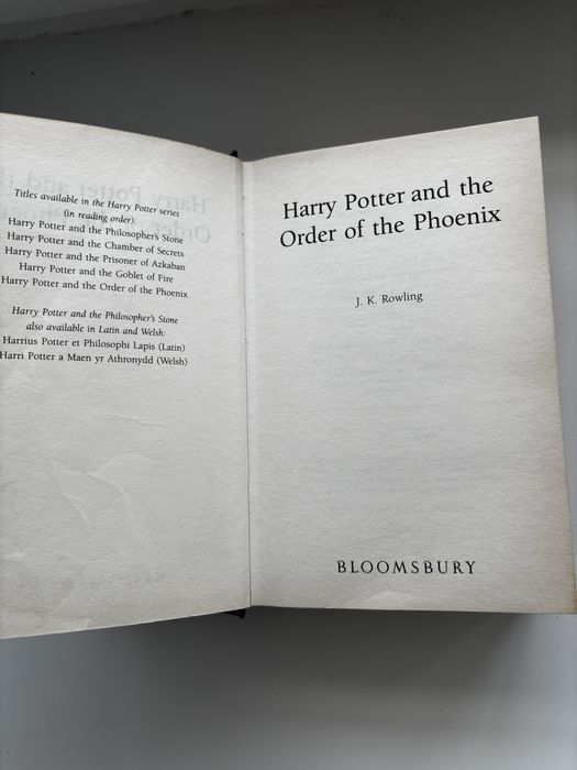 Оригинал Harry Potter (UK First Edition, 2003) — Bloomsbury