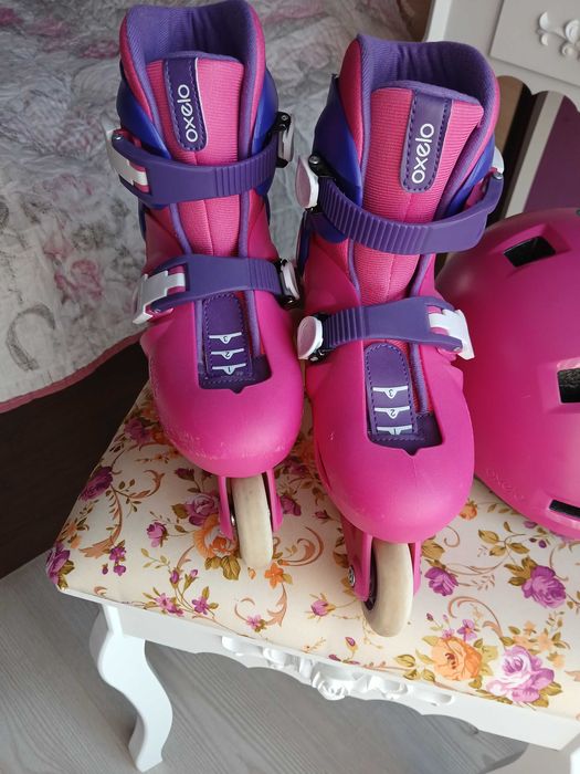 Ролери Oxelo 30/32 номер и каска Oxelo S размер