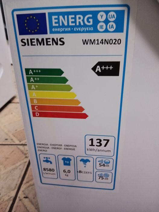 Като нова пералня Сименс  Siemens IQ 300  IQ drive А+++ 6кг 2 години гаранция!