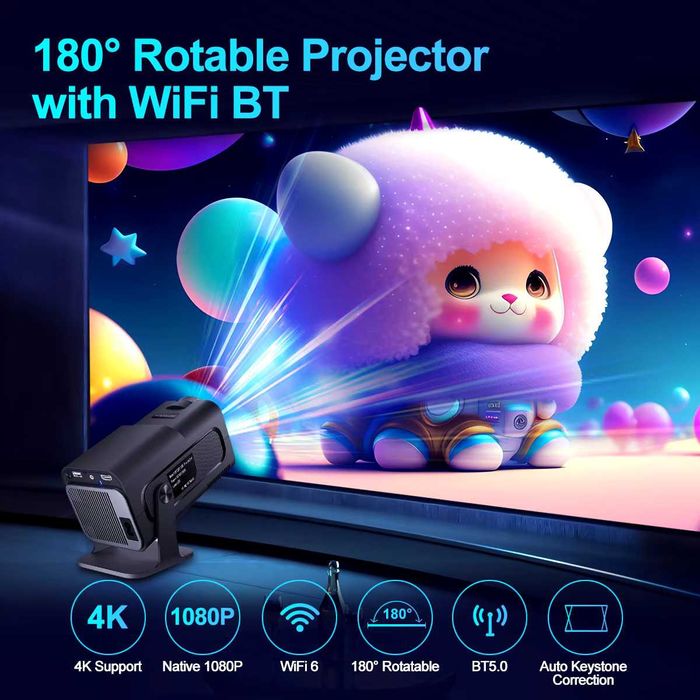 Videoproiector portabil Magcubic HY320, 1080P nativ, Android - nou