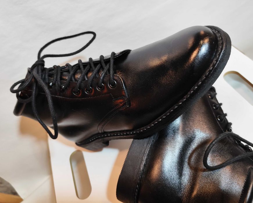 Ghete lace up 43 44 plain toe Steinkogler NOI piele naturala Vibram