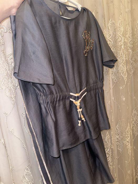 Костюм двойка серого цвета