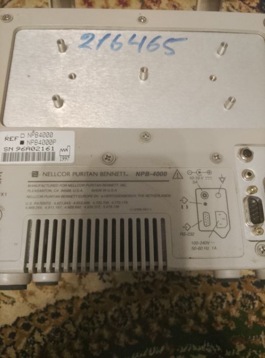 Монитор пациента Nellcor Puritan Bennett NPB-4000 (только блок)